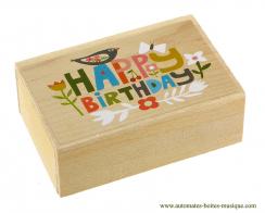 Vente Petite Boite A Musique En Forme De Boite D Allumettes Boite A Musique Avec Gateau D Anniversaire Et Automate