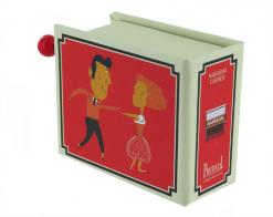 Boîtes à musique à manivelle en forme de livre Boîte à musique à manivelle en forme de livre : boîte à musique à manivelle "Habanera de Carmen"