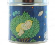 Bo&icirc;tes &agrave; musique &agrave; remontoir "Tinkle Tonk" Bo&icirc;te &agrave; musique "Tinkle Tonk" en m&eacute;tal avec grand remontoir et image - Berceuse de Brahms