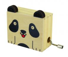 Boîtes à musique à manivelle en bois Boîte à musique à manivelle en bois "Panda" : boîte à musique à manivelle "Frère Jacques"