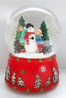 Boules à neige musicales de Noël disponibles sur commande (nous contacter) Boule à neige musicale de Noël : boule à neige musicale en verre avec bonhomme de neige