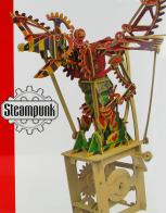 Automates en bois à monter soi-même Automate à manivelle en bois à monter soi-même : automate à manivelle "Steampunk"