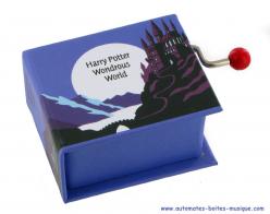 Boîtes à musique Harry Potter Boîte à musique à manivelle en forme de livre: boîte à musique à manivelle "Harry's wondrous world"