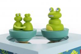 Boîtes à musique avec animaux Boîte à musique animée Trousselier: boîte à musique avec grenouilles