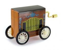 Boîtes à musique à manivelle en carton illustré Boîte à musique à manivelle en forme d'orgue de Barbarie: boîte à musique "Boléro"