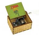 Boîte à musique à manivelle en bois sculpté et gravé: boîte à musique "The legend of Zelda"