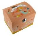 Boîte à bijoux musicale / vanity case en bois avec sirène dansante - Menuet de Mozart