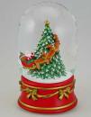 Boule à neige musicale de Noël avec globe en verre et scène de Père Noël - Mon beau sapin