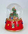 Boule à neige musicale de Noël de Noël avec globe en verre, sapin de Noël et jouets - Mon beau sapin