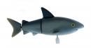 Petit automate ou jouet mécanique en résine à remontoir - Requin gris.