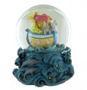 Boule à neige musicale animée avec globe en verre et arche de Noé - Sur les vagues (Juventino Rosas)
