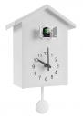 Pendule à coucou murale à quartz - Pendule à coucou blanche pour enfant avec aiguilles noires