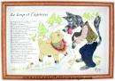 Tableau musical pour chambres d'enfants : tableau musical "le loup et l'agneau"