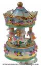 Mini carrousel musical miniature : carrousel musical en résine 14139