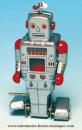 Robot mécanique en métal, tôle et fer blanc : robot mécanique robot