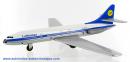 Jouet mécanique en métal, tôle et fer blanc : jouet mécanique avion de la Lufthansa