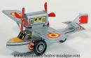 Jouet mécanique en métal de collection : jouet mécanique avion à hélices