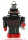 Robot mécanique en métal, tôle et fer blanc : robot mécanique en métal "Robot japonais à étincelles"