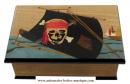 Boîte à bijoux musicale "Pirates des Caraïbes" avec mécanisme musical de 18 lames "Thème de Davy Jones"
