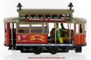 Jouet mécanique en métal, tôle et fer blanc : jouet mécanique Tramway de San Francisco
