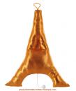 Boîte à musique Lutèce Créations en tissu : boîte à musique "Tour Eiffel Bronze" avec mécanisme musical à ficelle