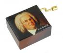 Boîte à musique à manivelle de luxe "Grands compositeurs" : boîte à musique à manivelle "Bach"