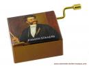 Boîte à musique à manivelle de luxe "Grands compositeurs" : boîte à musique à manivelle "Strauss"