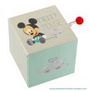 Boîte à musique à manivelle Trousselier avec un personnage de Walt Disney : boîte à musique Mickey "baby"