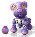 Chien robot Mini Zoomer : chien robot Zuppie love version Cupcake avec gâteau