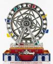 Manège musical miniature : grande roue musicale miniature en résine avec lumières aux couleurs changeantes