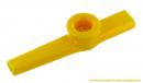 Kazoo ou gazou jaune en plastique pour transformer sa voix en son nasillard