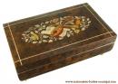 Boîte à bijoux musicale en bois avec mécanisme de 18 lames : boîte de rangement de bijoux et autres objets