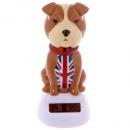 Figurine solaire - Figurine animal solaire - Bulldog anglais solaire