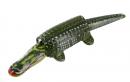 Jouet mécanique en métal, tôle et fer blanc: jouet en métal "crocodile bougeant la tête et la queue"